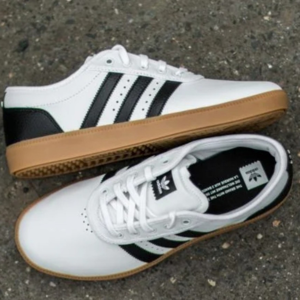 Adidas Adiease Cup Men's Ftw White/Core Black Sneakers Size 11.5 Soccer Preppy